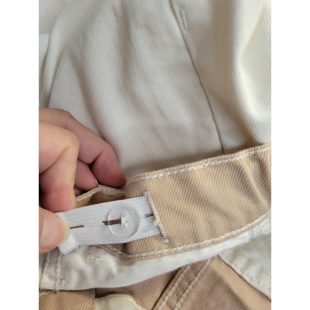 Denim‎ Shorts Kids Sz 14 Adjustable Waist. To Grow, Pockets, Cargo Color Block - Picture 10 of 15